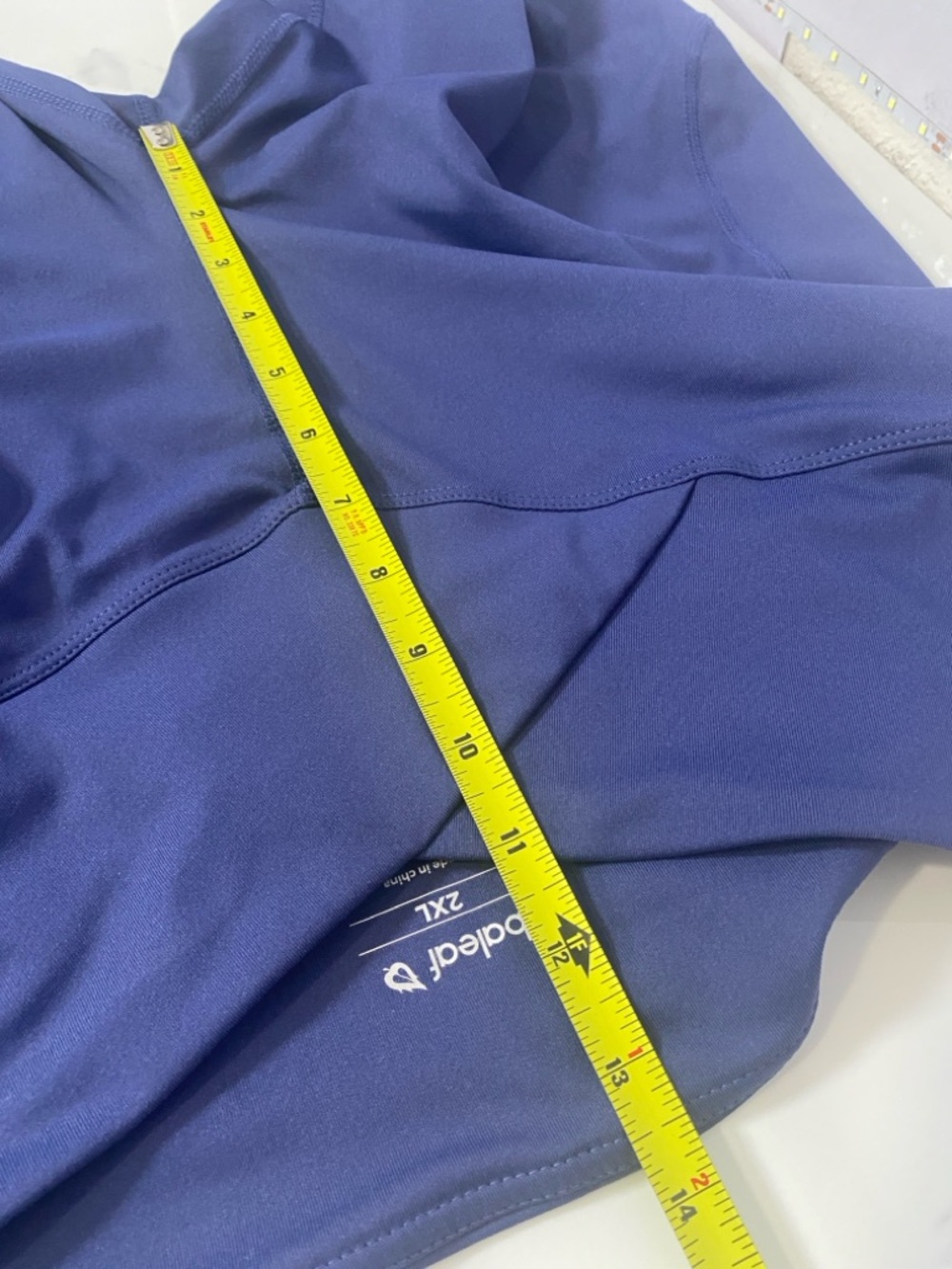 Baleaf Laureate Women's Crossover High-Waisted Flare Yoga Pants 2XL Blue NWT - Picture 9 of 11